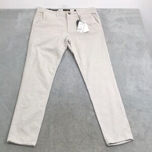 Piombo Cream Plush Corduroy Men's Pants Size 38 New